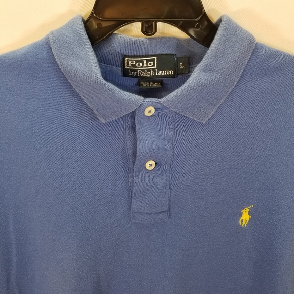 Polo Ralph Lauren Royal Blue Polo Shirt Large - Picture 12 of 15